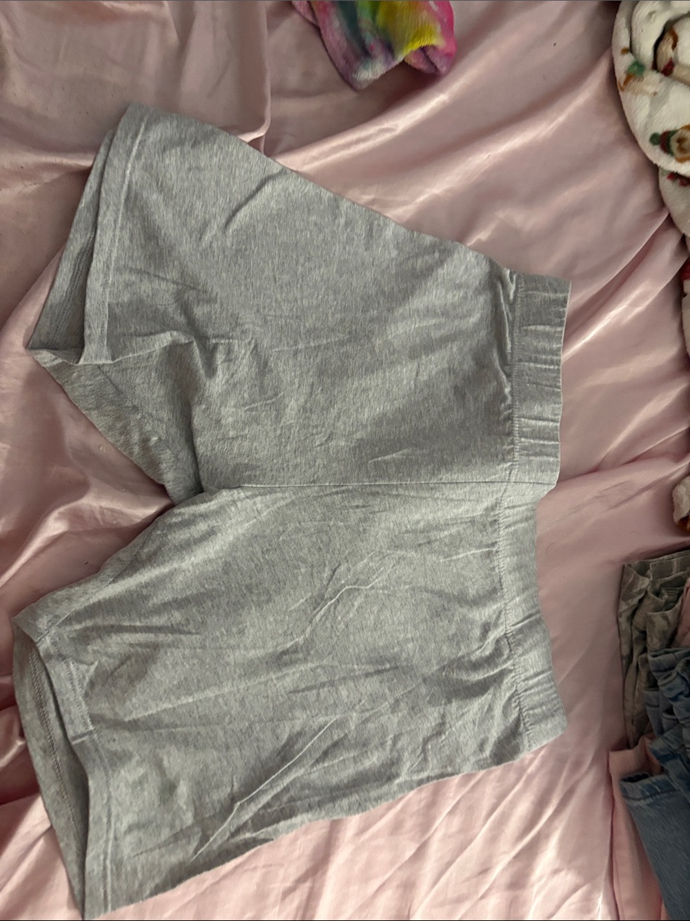 Serra Light Gray Athletic Knit Shorts